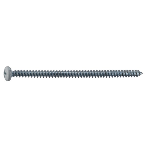 Midwest Fastener Sheet Metal Screw, #8 x 3 in, Painted Steel Pan Head Phillips Drive, 12 PK 37887 - main